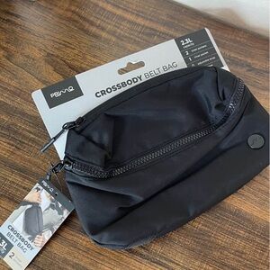 Black Crossbody Belt Bag